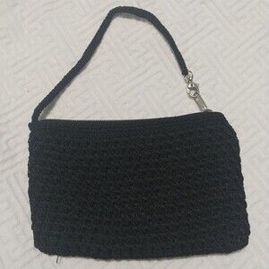 Croft Barrow Wristlet Handbag Color Black with Zip